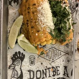 Tacoria signature dishes Pollo AsadoCarne AsadaMexican Street Corn
